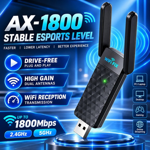 Wifi usb adapter ax1800 - 6,