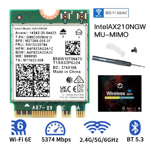 Intel ax210ngw wifi 2 - wifi, 6e